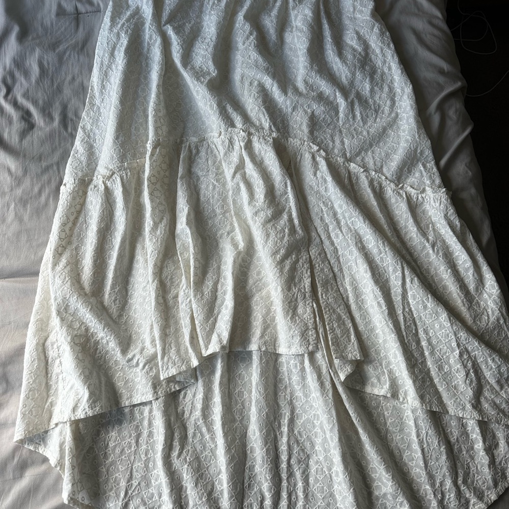 Shyanne High Low Skirt - White